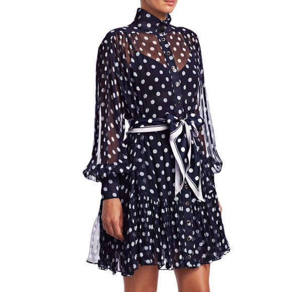 Zimmermann Dresses & Skirts - ⭐️New⭐️Zimmerman Silk Chiffon Dot Mini Dress